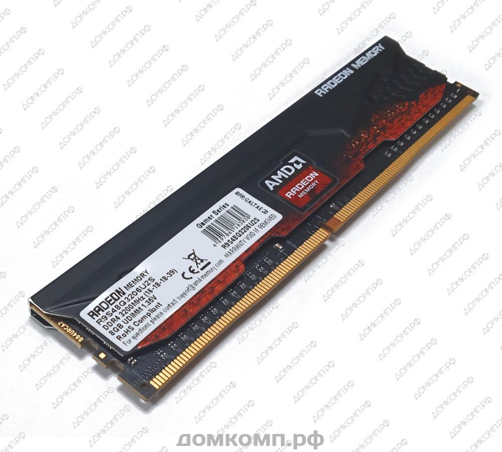 Надежная и быстрая Оперативная память DDR4 8 Гб 3200MHz AMD Radeon R9 Gamer  Series (R9S48G3206U2S) в Оренбурге — Домкомп.рф